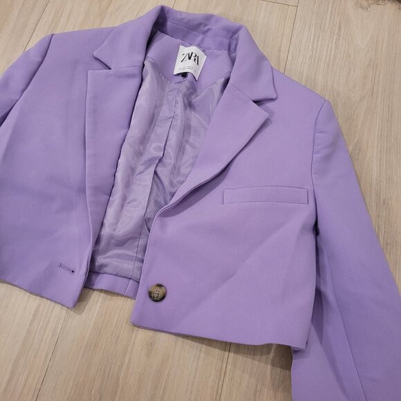 ZARA | Cropped Blazer | Sz. S - Picture 3 of 6